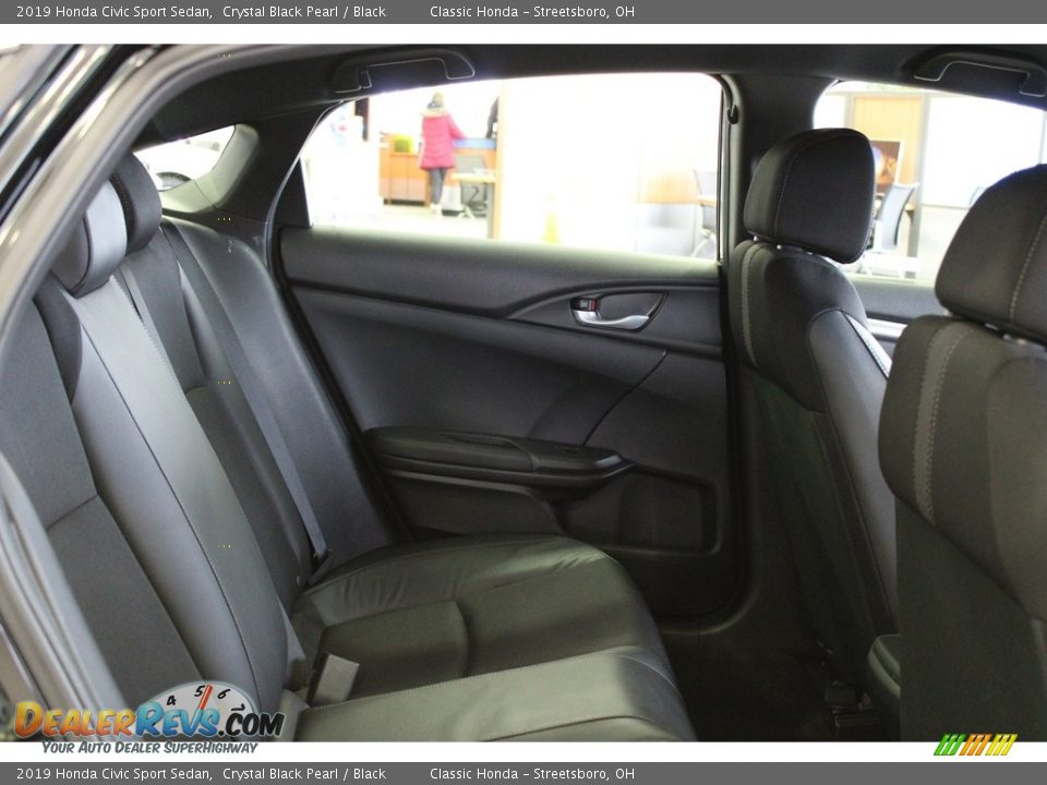 2019 Honda Civic Sport Sedan Crystal Black Pearl / Black Photo #33