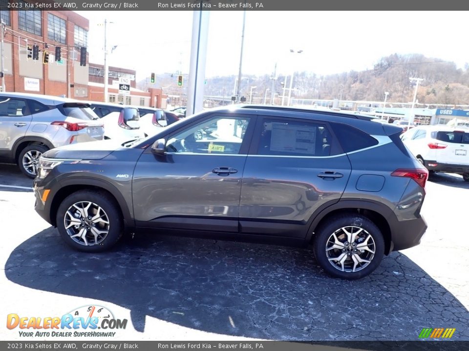 2023 Kia Seltos EX AWD Gravity Gray / Black Photo #5