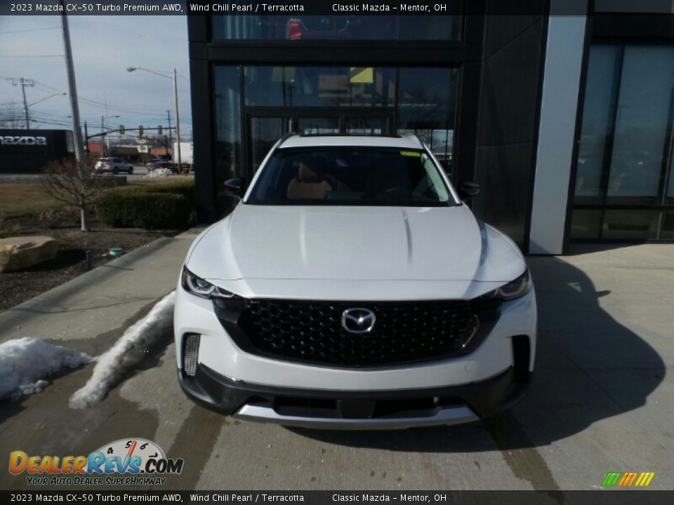 2023 Mazda CX-50 Turbo Premium AWD Wind Chill Pearl / Terracotta Photo #2
