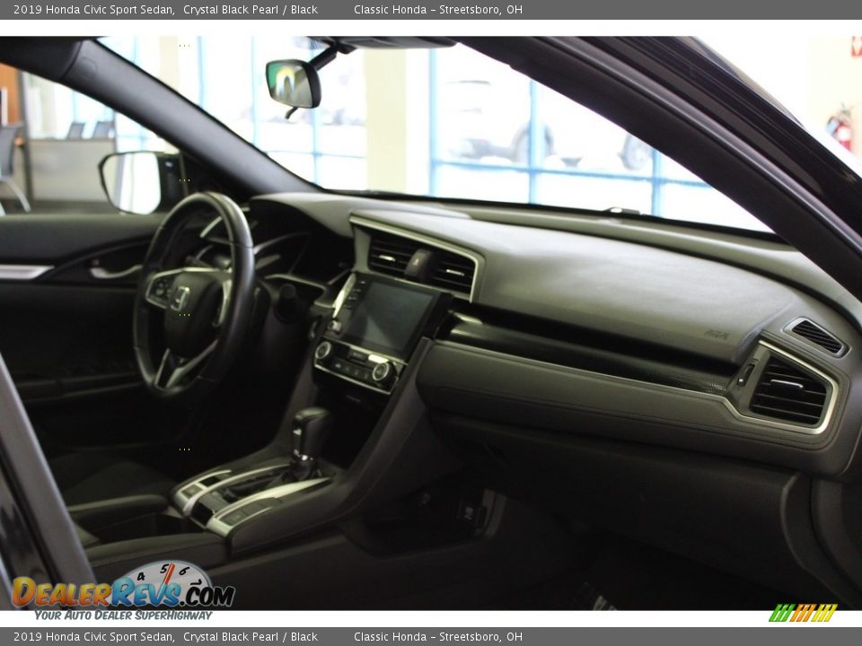 2019 Honda Civic Sport Sedan Crystal Black Pearl / Black Photo #35
