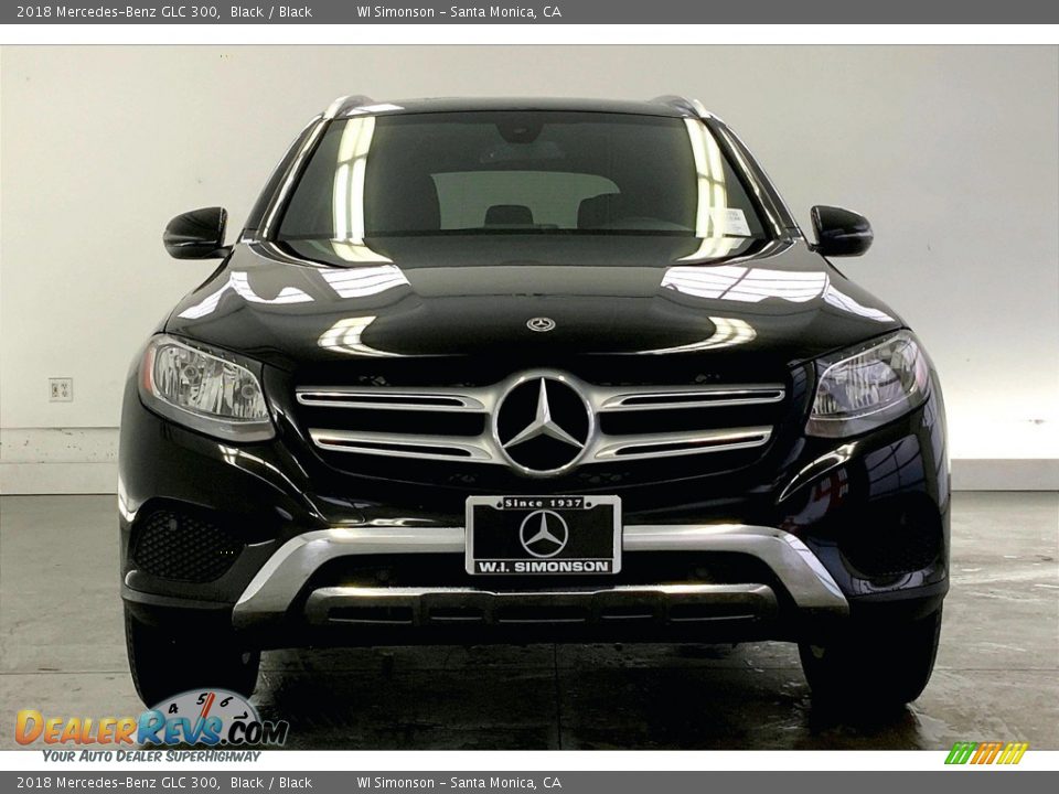 2018 Mercedes-Benz GLC 300 Black / Black Photo #2