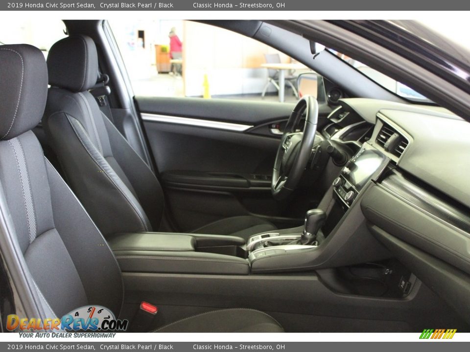 2019 Honda Civic Sport Sedan Crystal Black Pearl / Black Photo #36