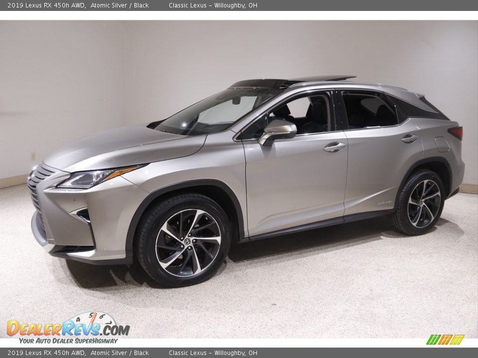 2019 Lexus RX 450h AWD Atomic Silver / Black Photo #3