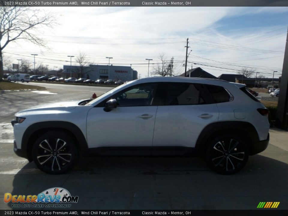 2023 Mazda CX-50 Turbo Premium AWD Wind Chill Pearl / Terracotta Photo #6