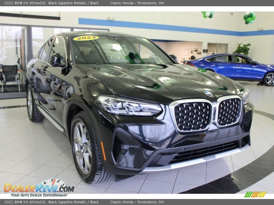 2022 BMW X4 xDrive30i Black Sapphire Metallic / Black Photo #3