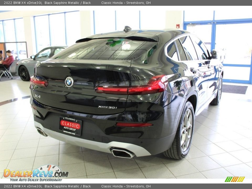 2022 BMW X4 xDrive30i Black Sapphire Metallic / Black Photo #5