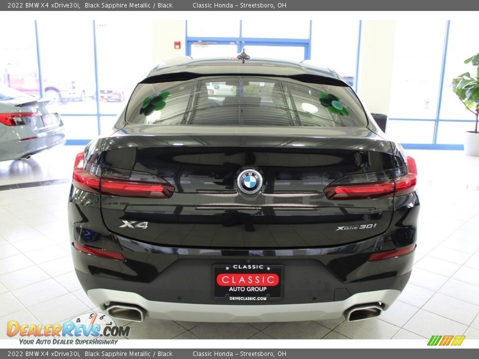 2022 BMW X4 xDrive30i Black Sapphire Metallic / Black Photo #6