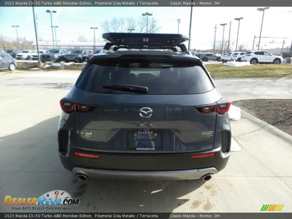 2023 Mazda CX-50 Turbo AWD Meridian Edition Polymetal Gray Metallic / Terracotta Photo #5