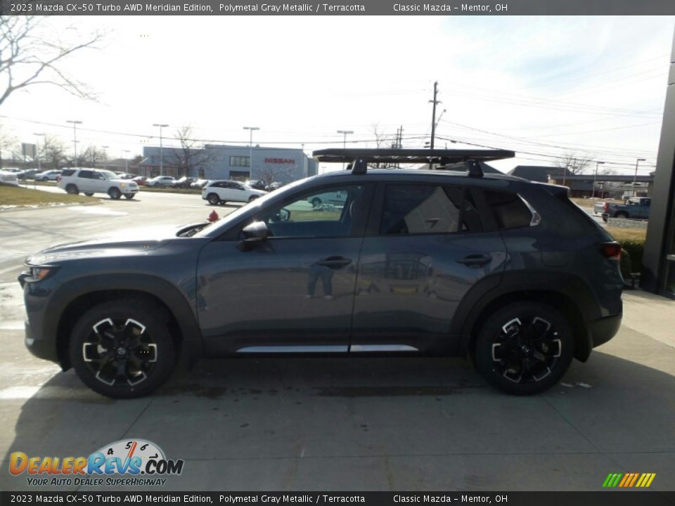 2023 Mazda CX-50 Turbo AWD Meridian Edition Polymetal Gray Metallic / Terracotta Photo #6