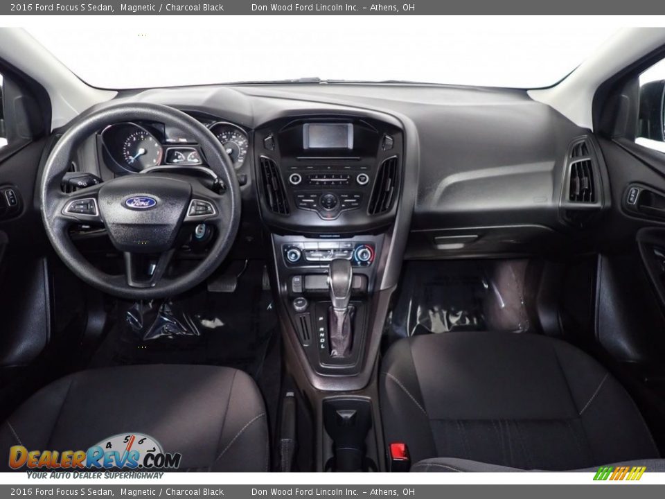 2016 Ford Focus S Sedan Magnetic / Charcoal Black Photo #22