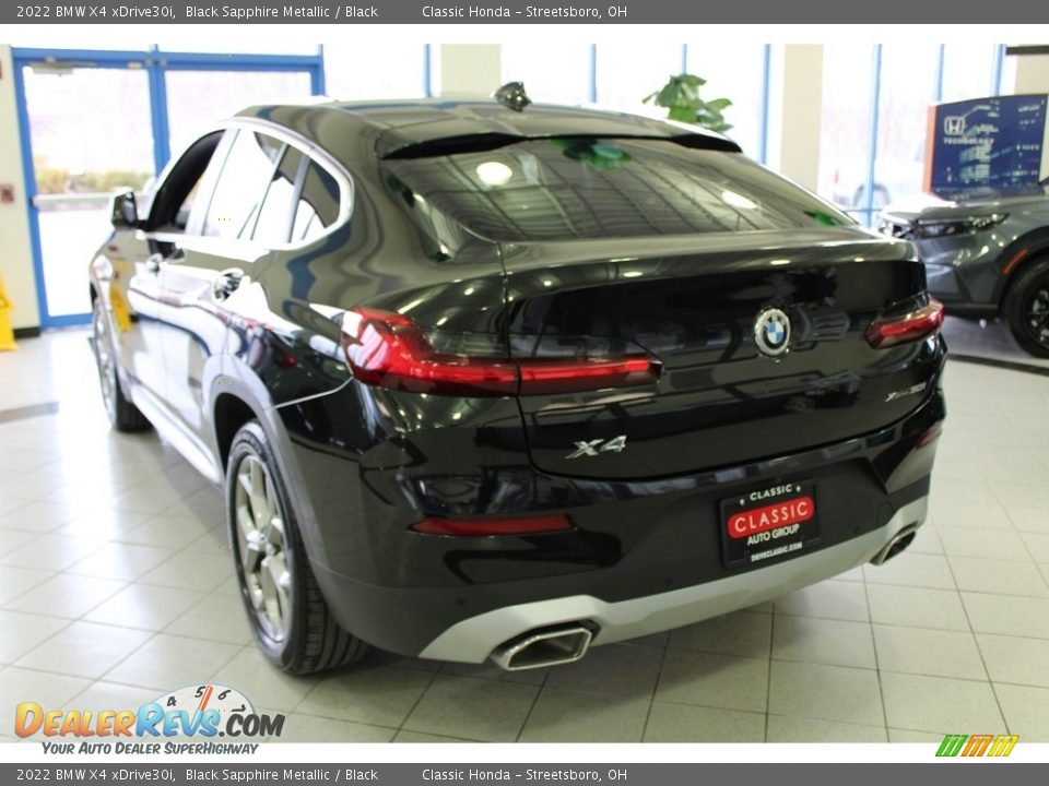 2022 BMW X4 xDrive30i Black Sapphire Metallic / Black Photo #8
