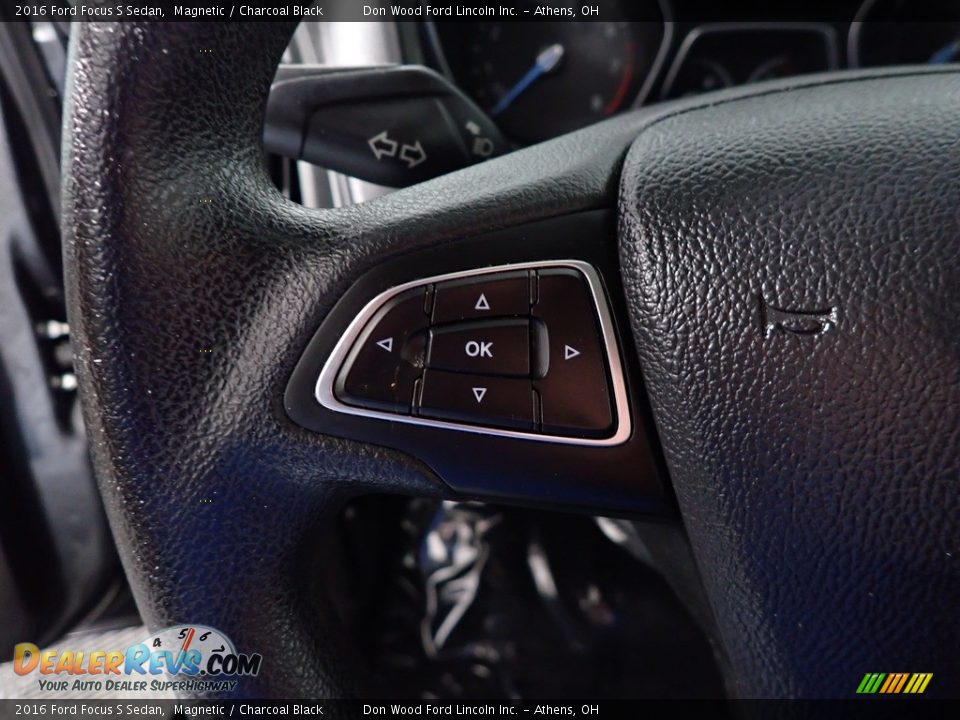 2016 Ford Focus S Sedan Magnetic / Charcoal Black Photo #27