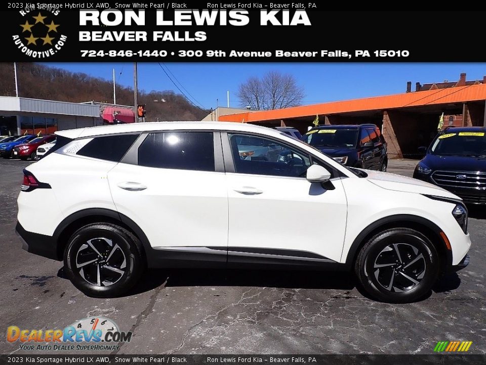 2023 Kia Sportage Hybrid LX AWD Snow White Pearl / Black Photo #1