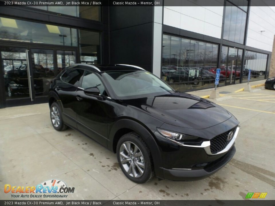 2023 Mazda CX-30 Premium AWD Jet Black Mica / Black Photo #1