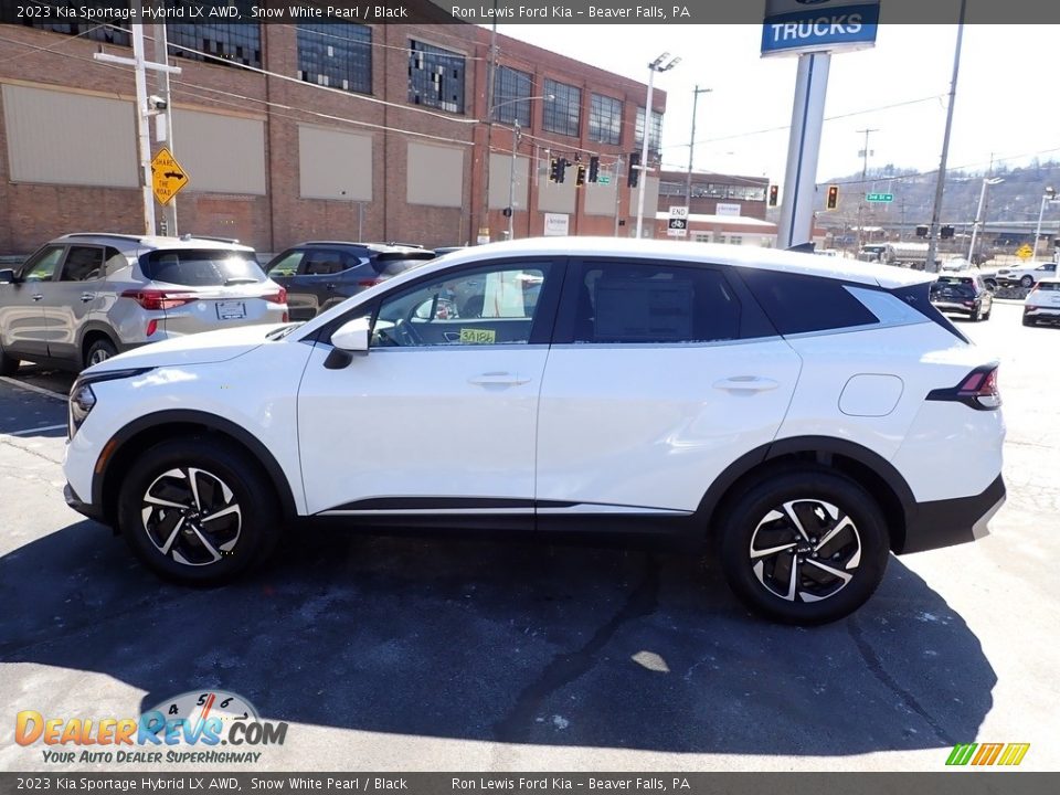 2023 Kia Sportage Hybrid LX AWD Snow White Pearl / Black Photo #5