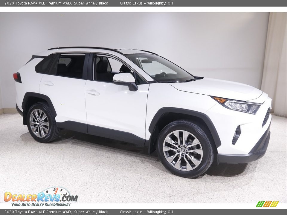 2020 Toyota RAV4 XLE Premium AWD Super White / Black Photo #1