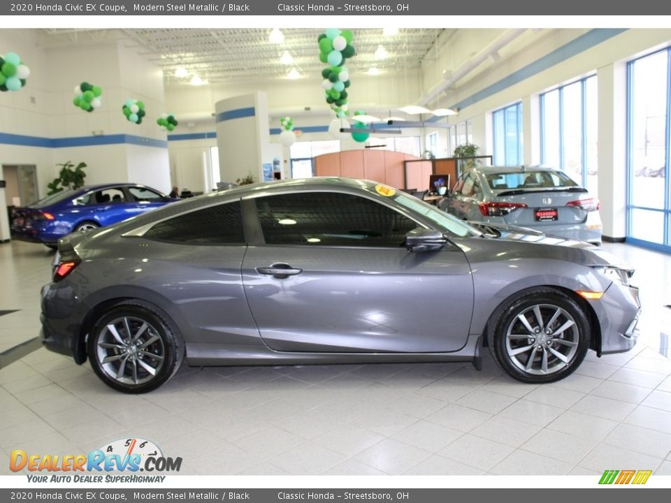 2020 Honda Civic EX Coupe Modern Steel Metallic / Black Photo #4