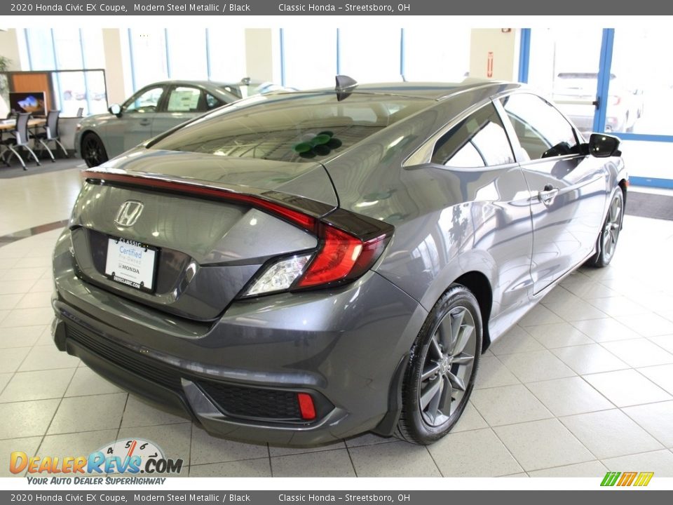 2020 Honda Civic EX Coupe Modern Steel Metallic / Black Photo #7