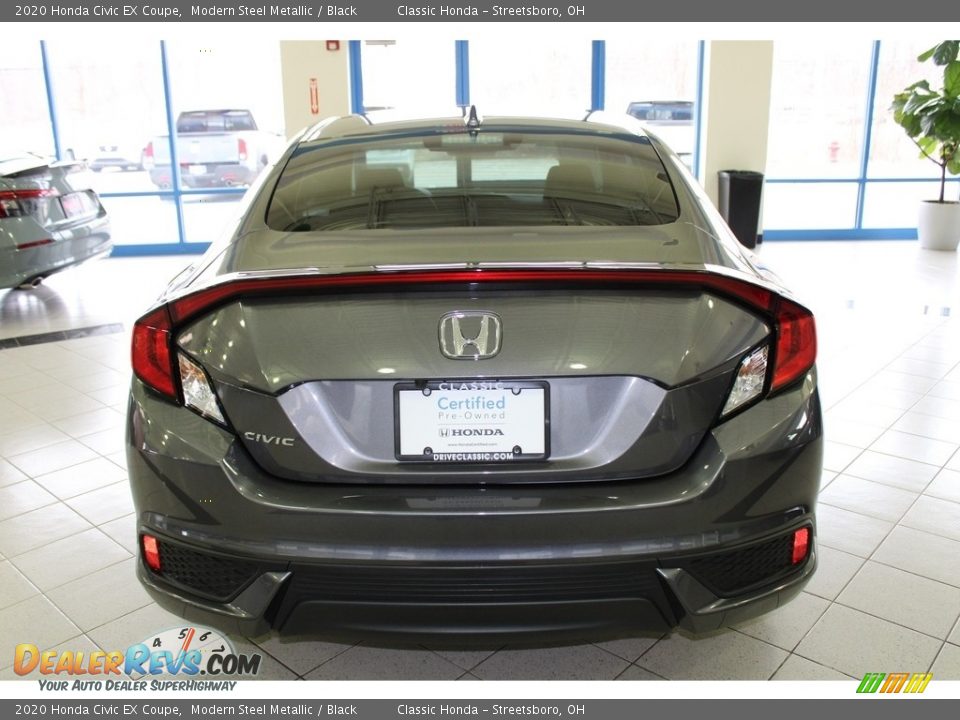 2020 Honda Civic EX Coupe Modern Steel Metallic / Black Photo #8