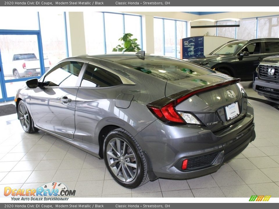 2020 Honda Civic EX Coupe Modern Steel Metallic / Black Photo #9