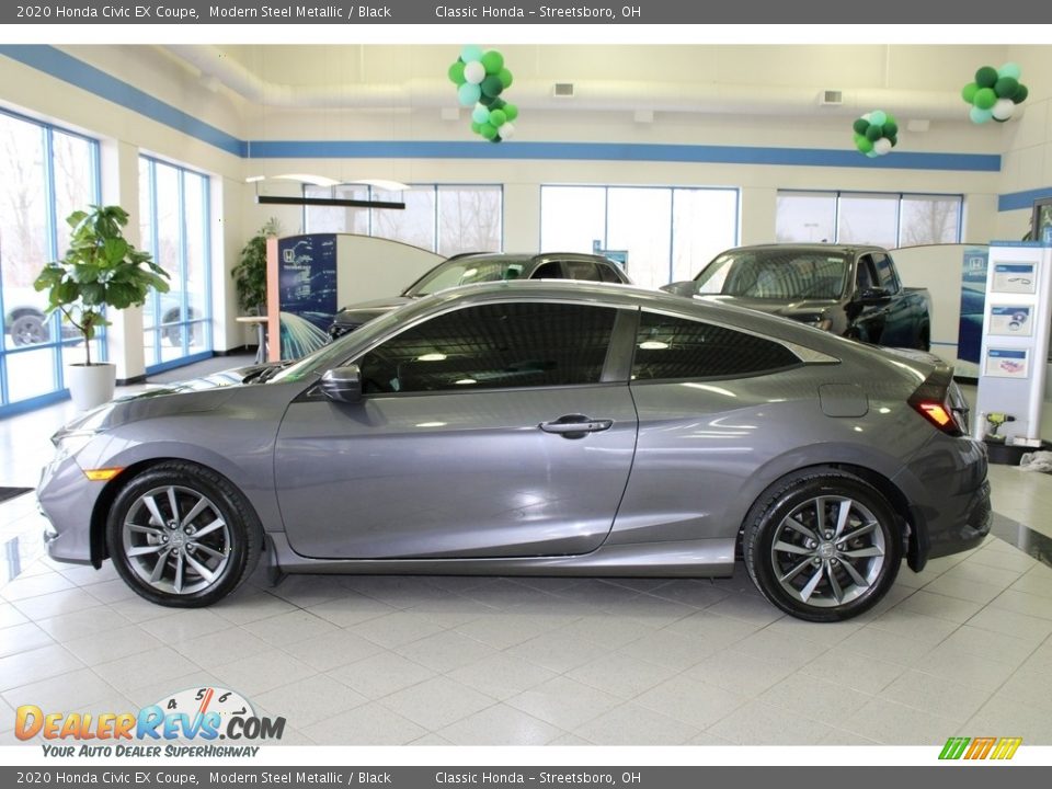 2020 Honda Civic EX Coupe Modern Steel Metallic / Black Photo #10