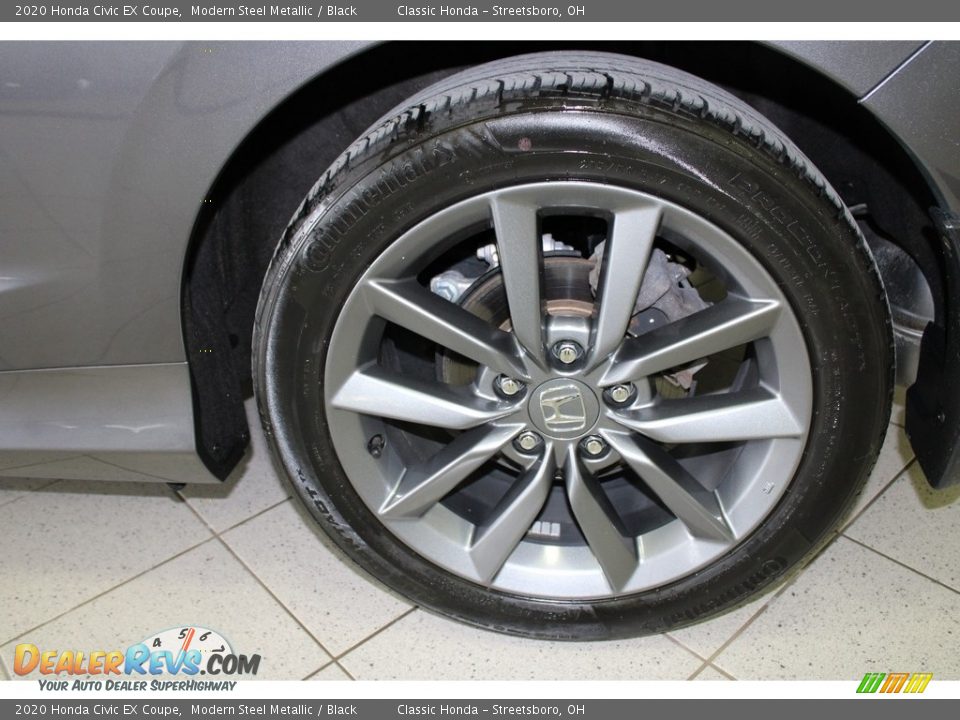 2020 Honda Civic EX Coupe Modern Steel Metallic / Black Photo #11