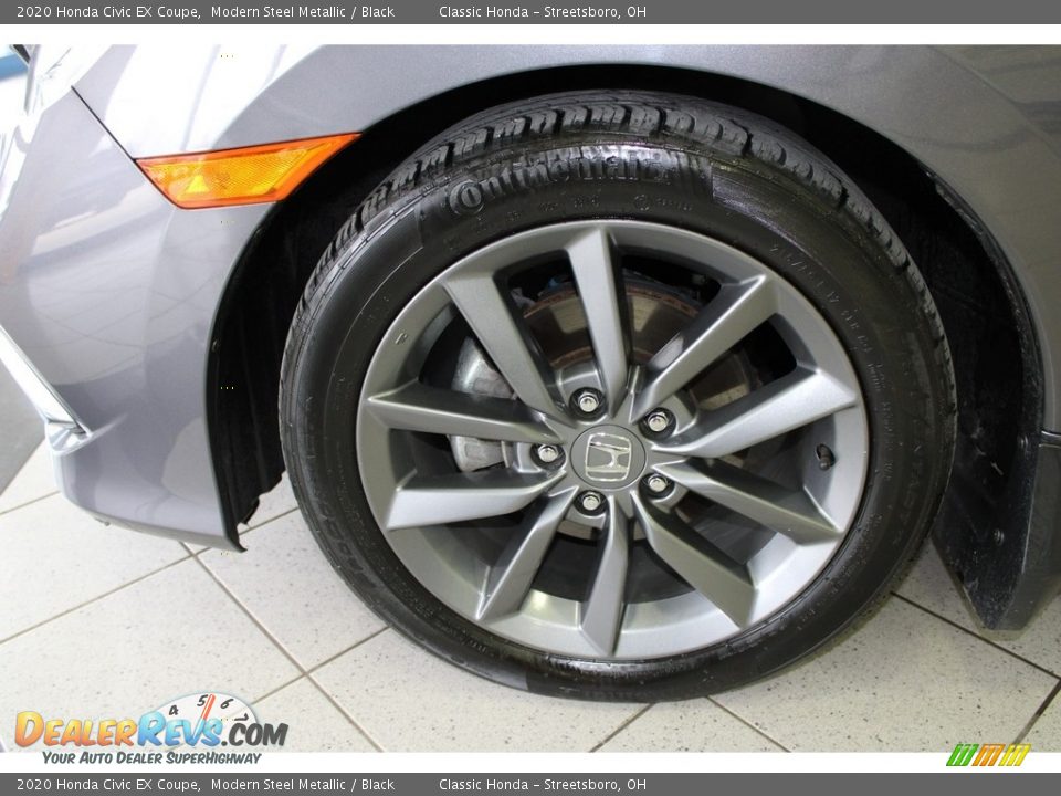 2020 Honda Civic EX Coupe Modern Steel Metallic / Black Photo #12