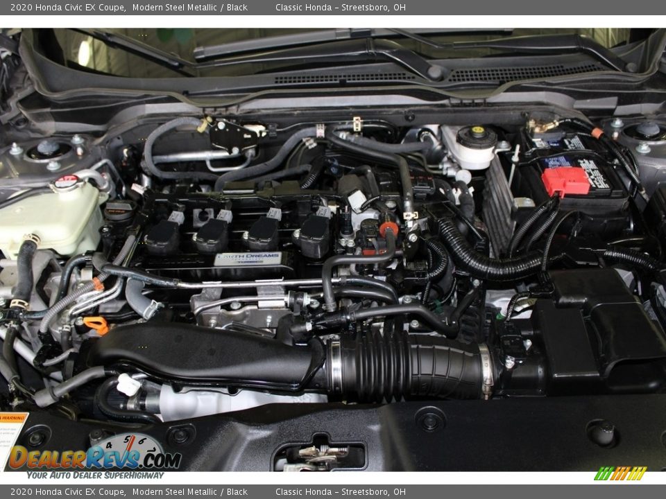2020 Honda Civic EX Coupe Modern Steel Metallic / Black Photo #13