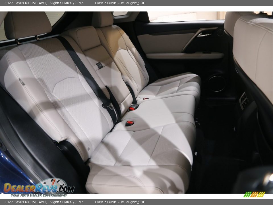 Rear Seat of 2022 Lexus RX 350 AWD Photo #18