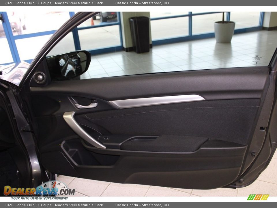 2020 Honda Civic EX Coupe Modern Steel Metallic / Black Photo #14