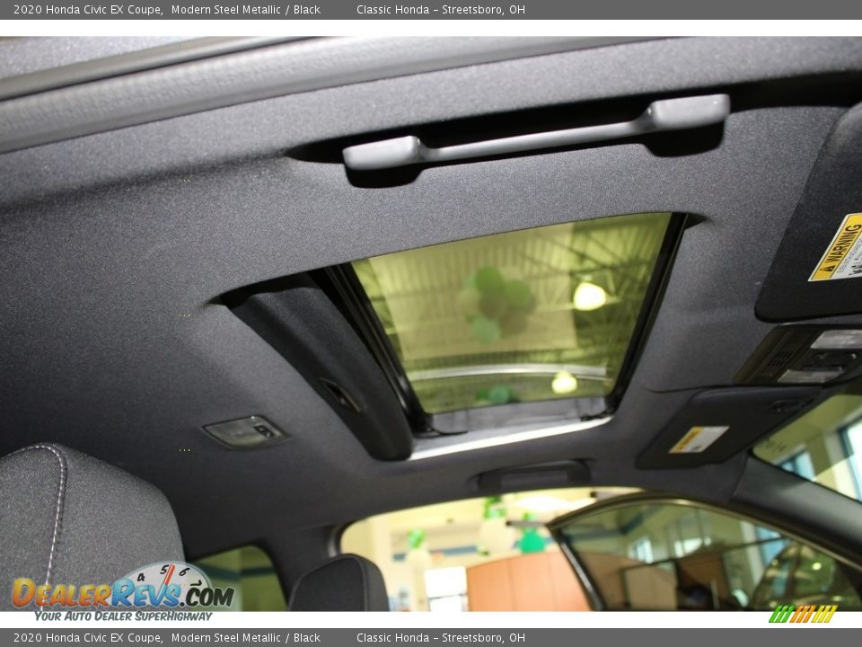 2020 Honda Civic EX Coupe Modern Steel Metallic / Black Photo #17
