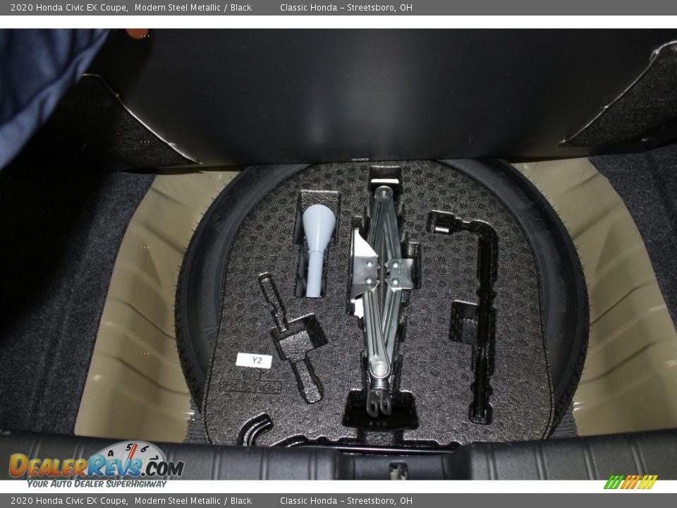 2020 Honda Civic EX Coupe Modern Steel Metallic / Black Photo #20