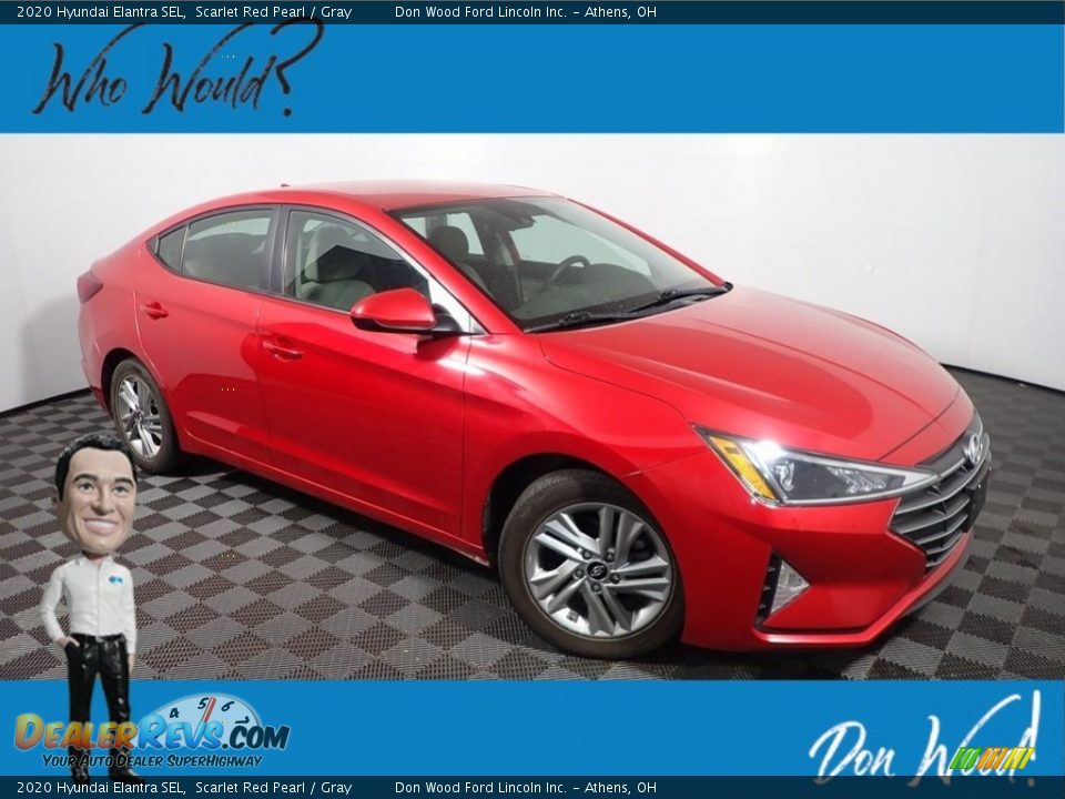 2020 Hyundai Elantra SEL Scarlet Red Pearl / Gray Photo #1