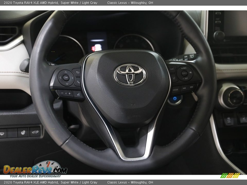 2020 Toyota RAV4 XLE AWD Hybrid Super White / Light Gray Photo #7