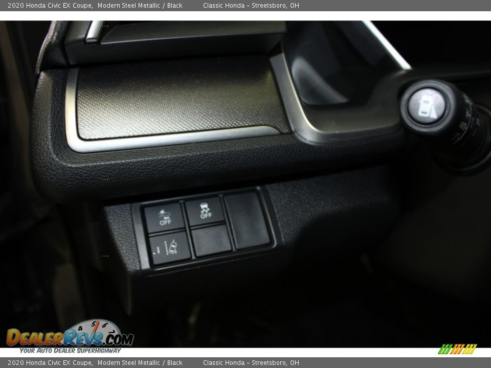 2020 Honda Civic EX Coupe Modern Steel Metallic / Black Photo #25