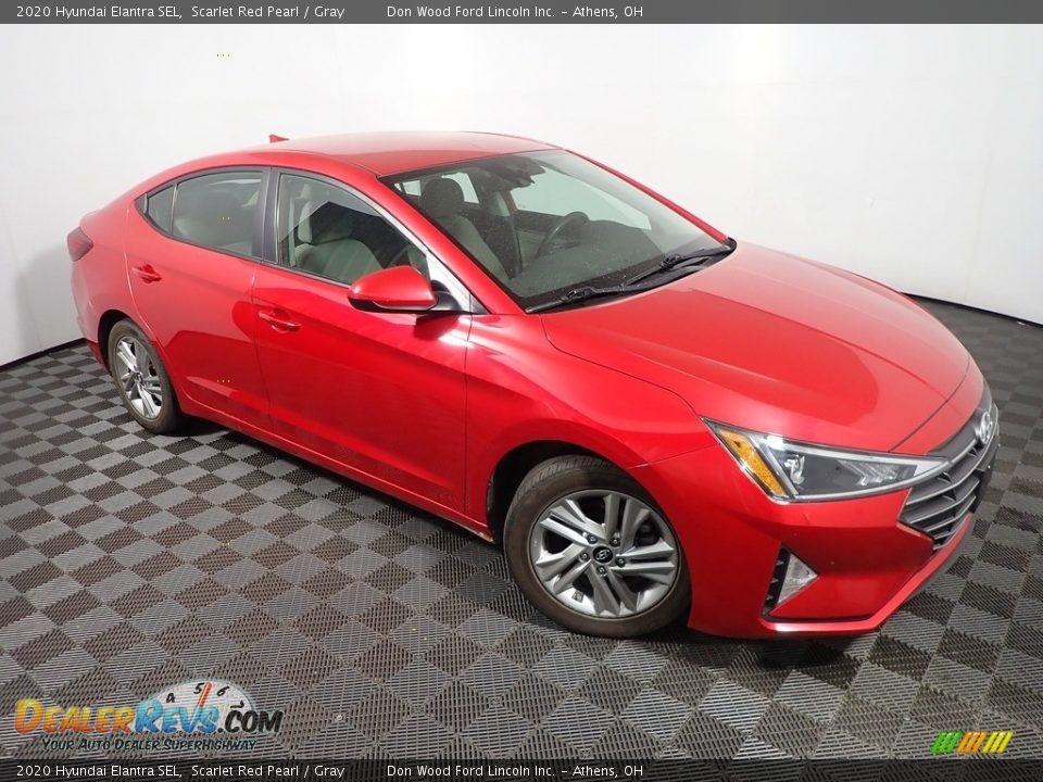 2020 Hyundai Elantra SEL Scarlet Red Pearl / Gray Photo #3