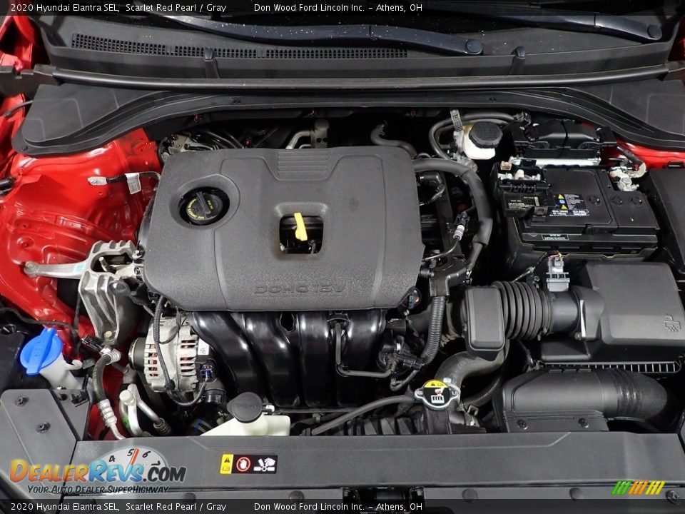 2020 Hyundai Elantra SEL Scarlet Red Pearl / Gray Photo #7