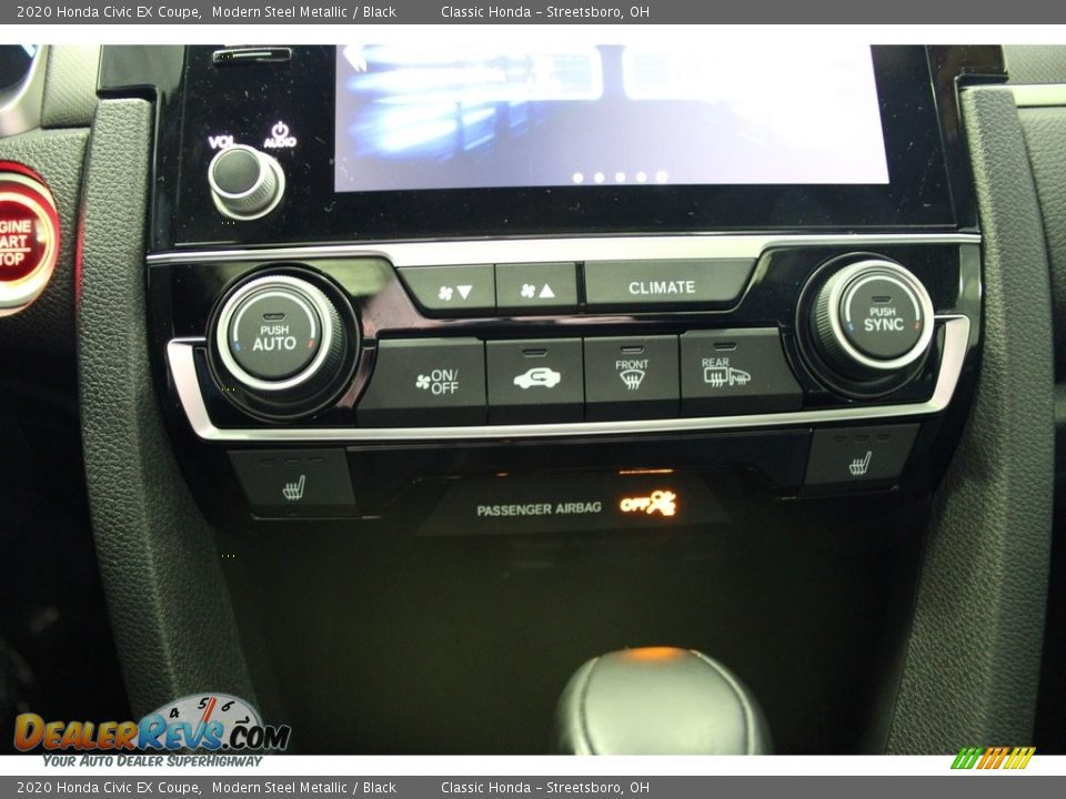 2020 Honda Civic EX Coupe Modern Steel Metallic / Black Photo #31