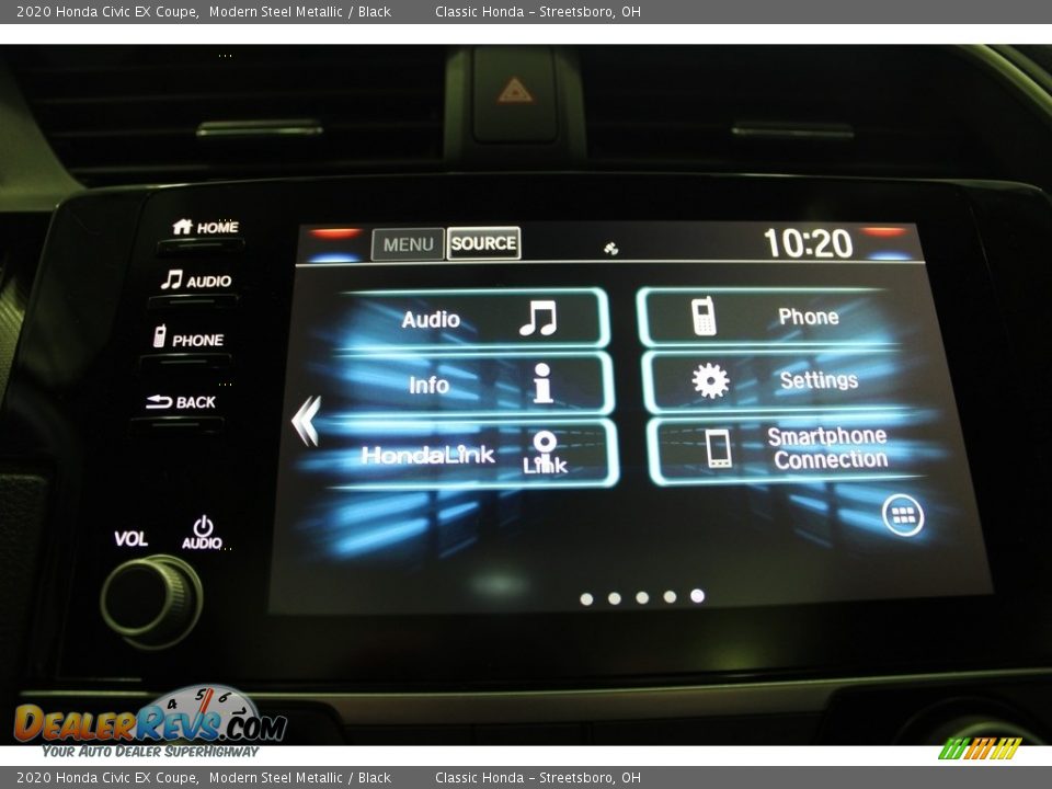 2020 Honda Civic EX Coupe Modern Steel Metallic / Black Photo #32