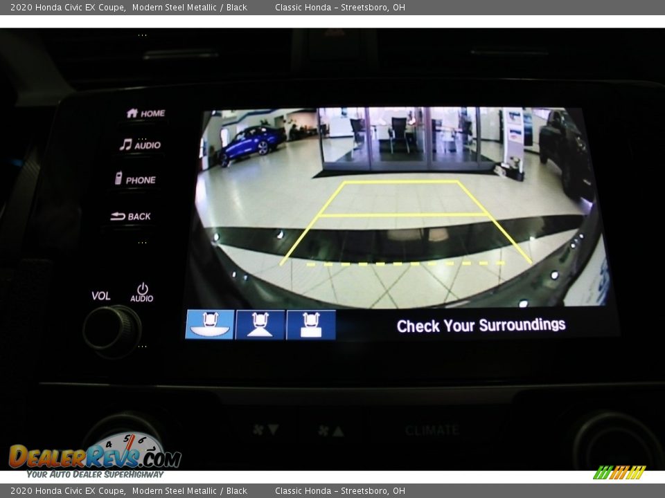 2020 Honda Civic EX Coupe Modern Steel Metallic / Black Photo #35