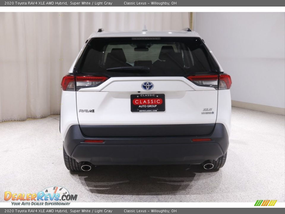 2020 Toyota RAV4 XLE AWD Hybrid Super White / Light Gray Photo #18