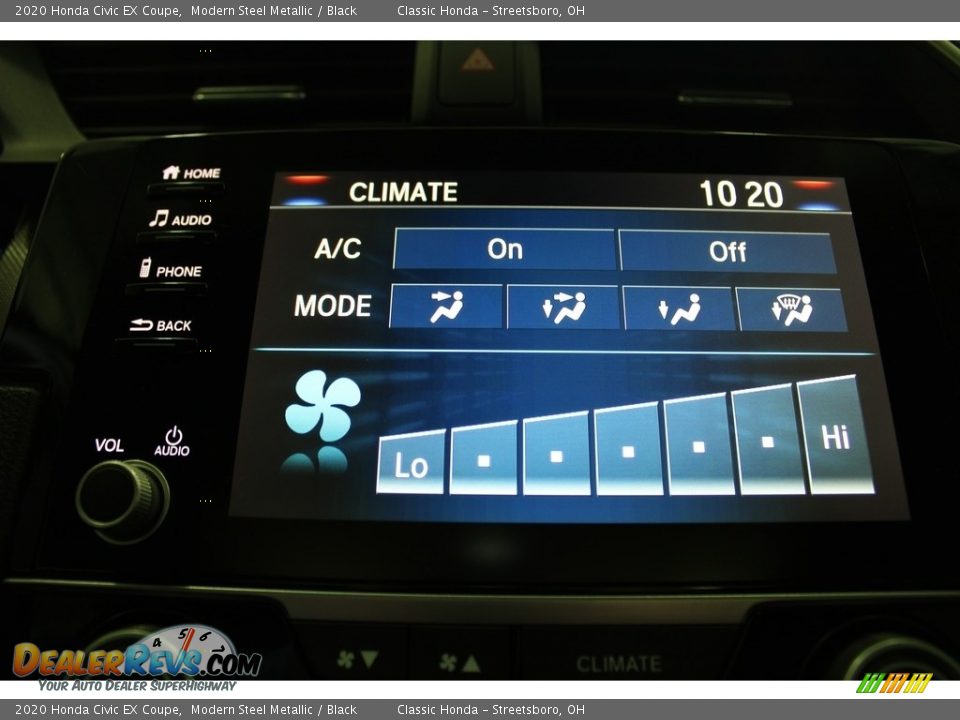 2020 Honda Civic EX Coupe Modern Steel Metallic / Black Photo #36