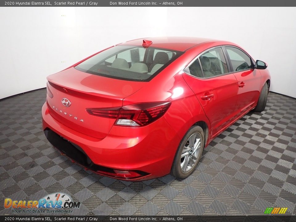 2020 Hyundai Elantra SEL Scarlet Red Pearl / Gray Photo #16