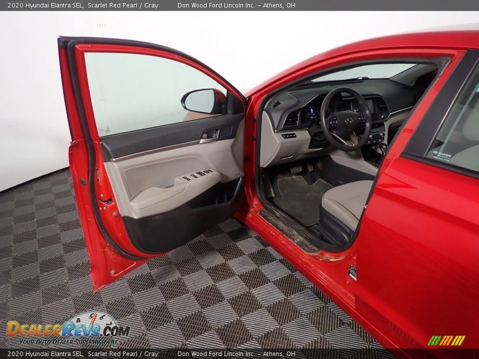 2020 Hyundai Elantra SEL Scarlet Red Pearl / Gray Photo #17