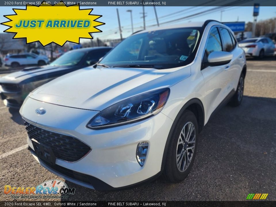 2020 Ford Escape SEL 4WD Oxford White / Sandstone Photo #1