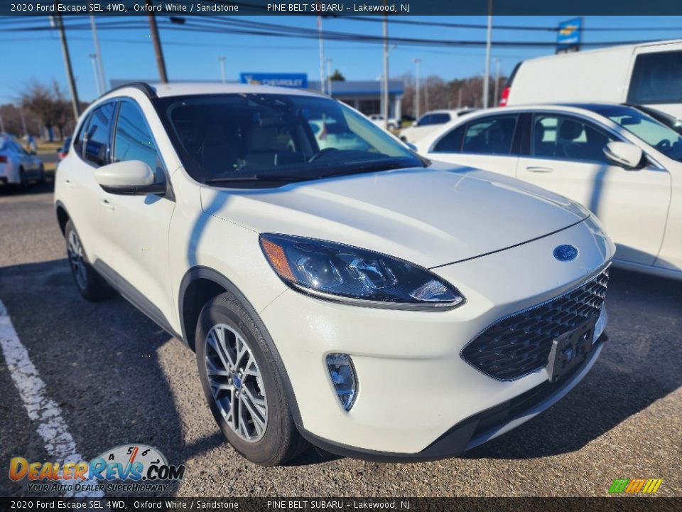 2020 Ford Escape SEL 4WD Oxford White / Sandstone Photo #2