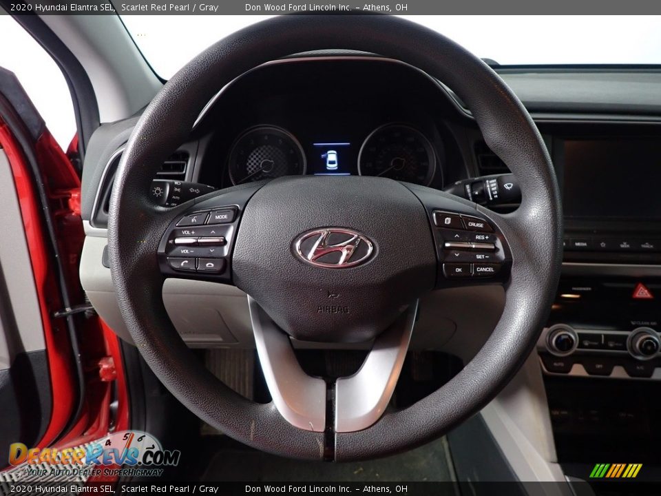 2020 Hyundai Elantra SEL Scarlet Red Pearl / Gray Photo #24