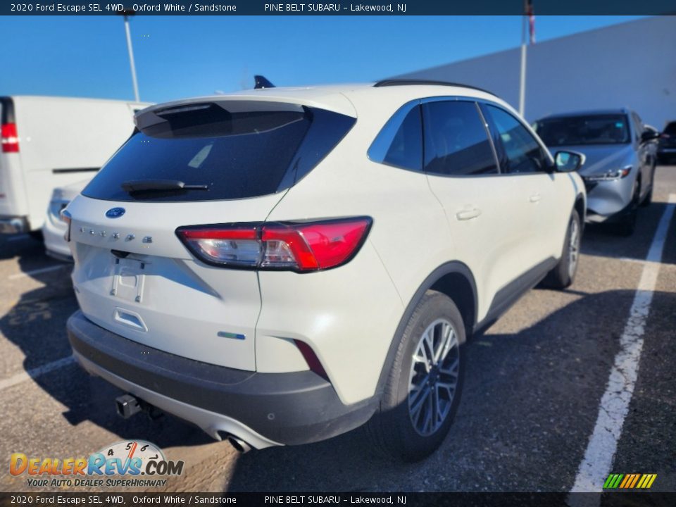 2020 Ford Escape SEL 4WD Oxford White / Sandstone Photo #3