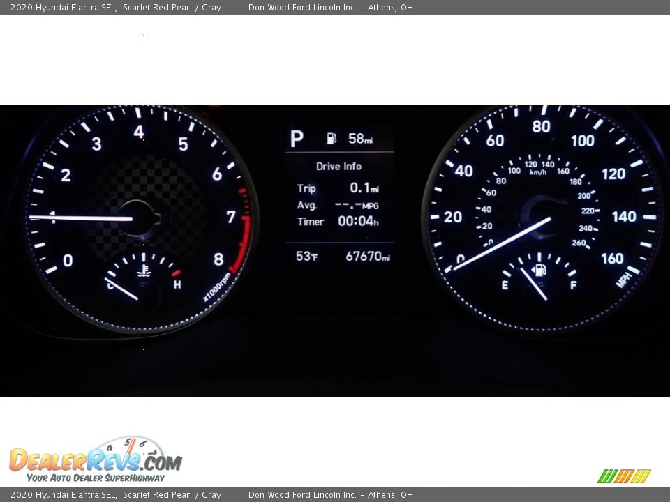 2020 Hyundai Elantra SEL Scarlet Red Pearl / Gray Photo #25