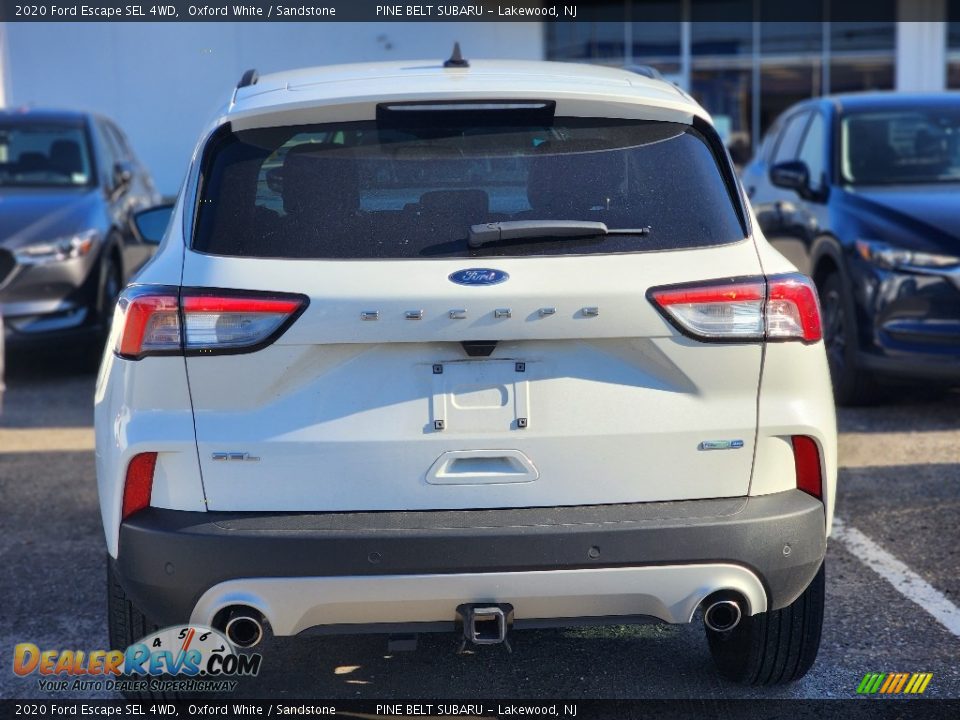 2020 Ford Escape SEL 4WD Oxford White / Sandstone Photo #4